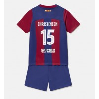 Dres Barcelona Andreas Christensen #15 Domaci za djecu 2023-24 Kratak Rukav (+ kratke hlače)